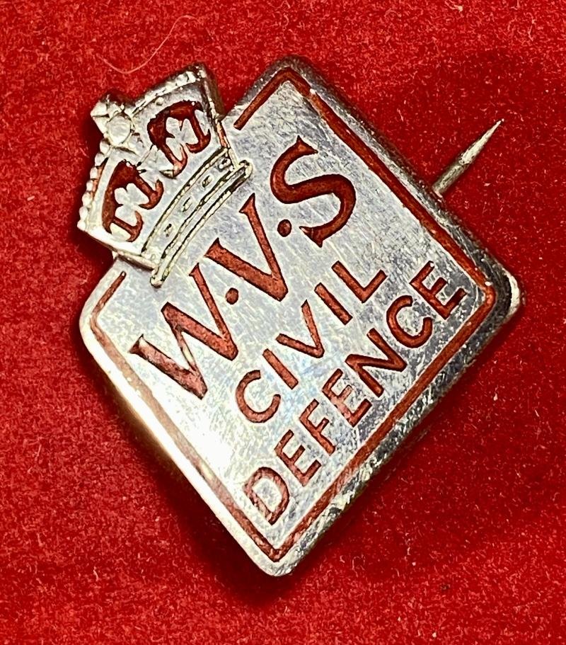 WW2 Womens Voluntary Service WVS Civil Defence Badge by L. Simpson & Co London — image 3