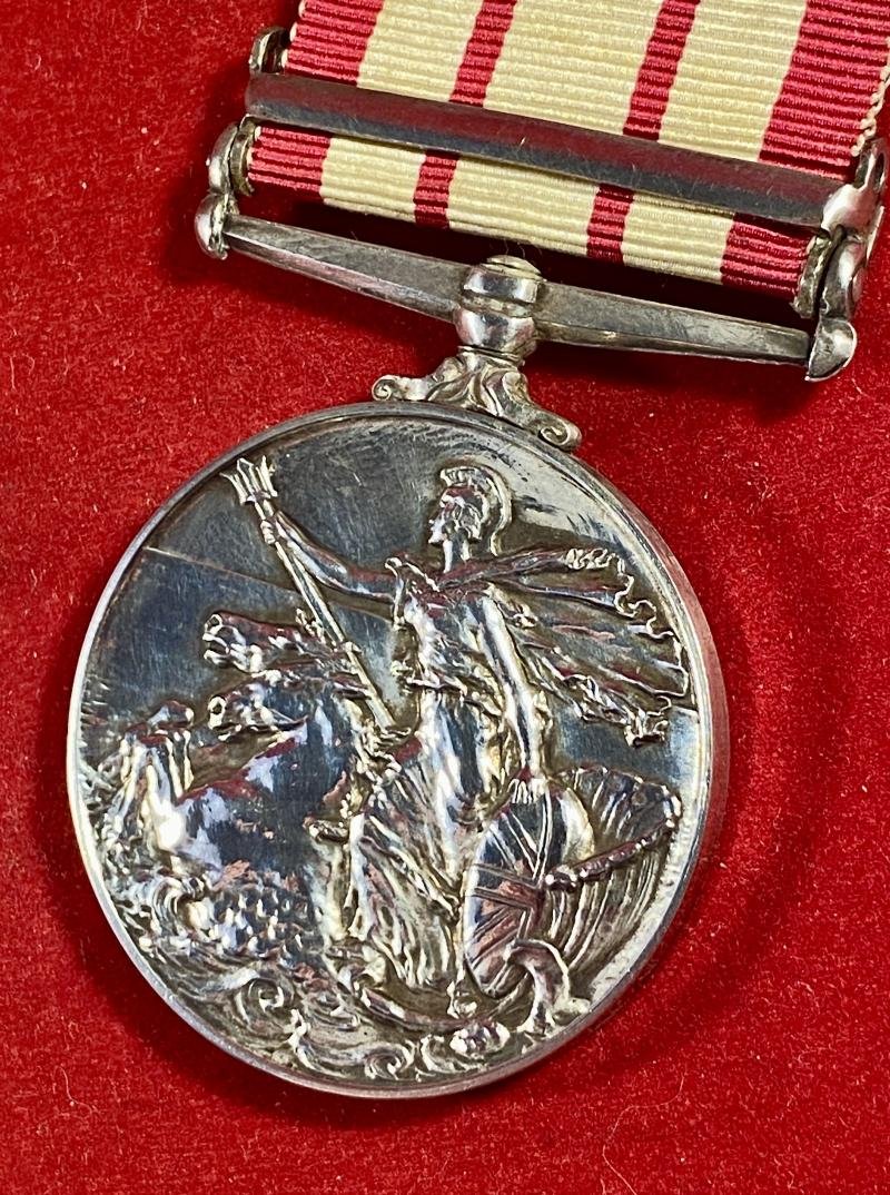 Silver ERII Naval General Service Medal 1915-62 with NEAR EAST clasp for Operation Musketeer - Suez Crisis 1956 — image 5