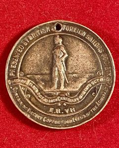 Gilt Copper Medal Token Issued to Commemorate Lord Nelson's Death …