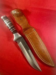 Large Vintage Miguel Nieto S.L Handmade Hunting Knife with 8' …