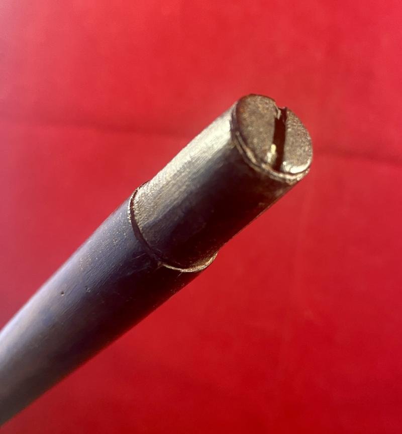 Antique Olive Wood Greek KEPKYPA (Corfu) Walking Stick with Carved Grip Depicting an Elephant's Head and a Bearded Man's Head — image 10