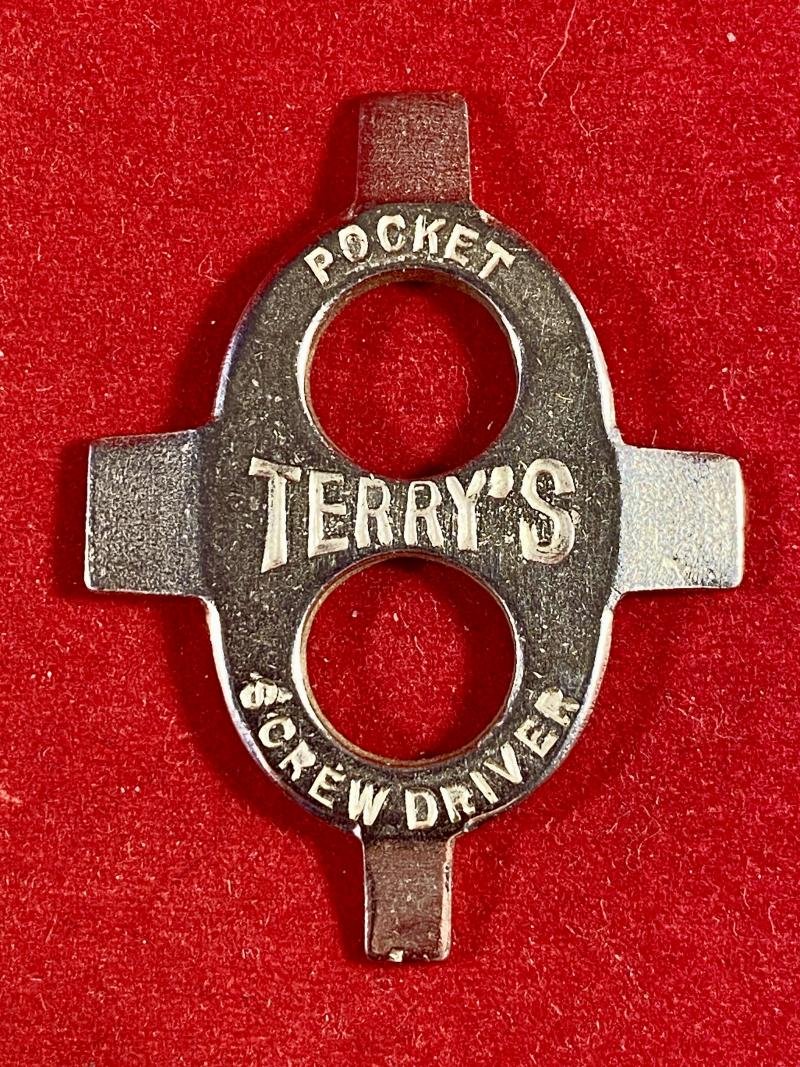 Antique Leather Cased TERRY'S Pocket Screwdriver by Herbert Terry & Sons Limited of Redditch England c1910 — image 3