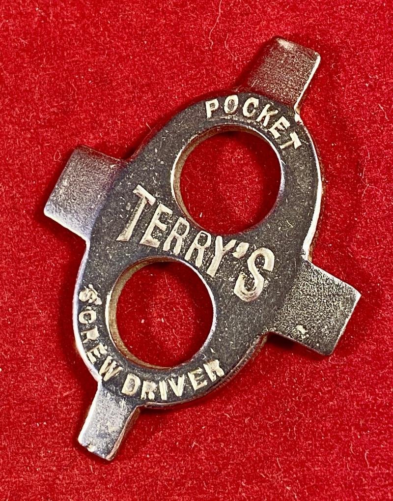 Antique Leather Cased TERRY'S Pocket Screwdriver by Herbert Terry & Sons Limited of Redditch England c1910 — image 4