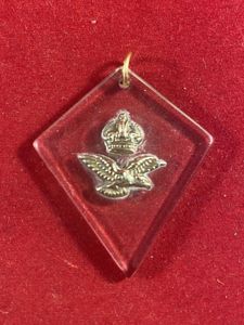 Genuine WW2 Period RAF Perspex Sweetheart Pendant