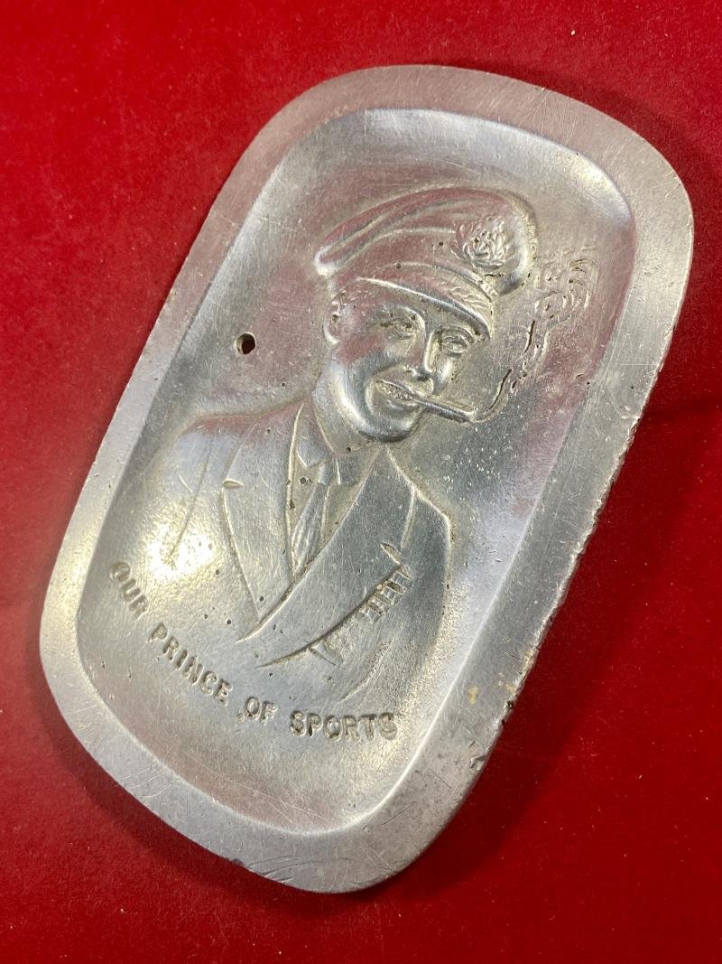 Aluminium Tray Depicting Edward VIII 'Our Prince of Sports' Given as a Souvenir of the K.C.P.S Dinner in 1922 – Made by R.W. Coan London — image 2