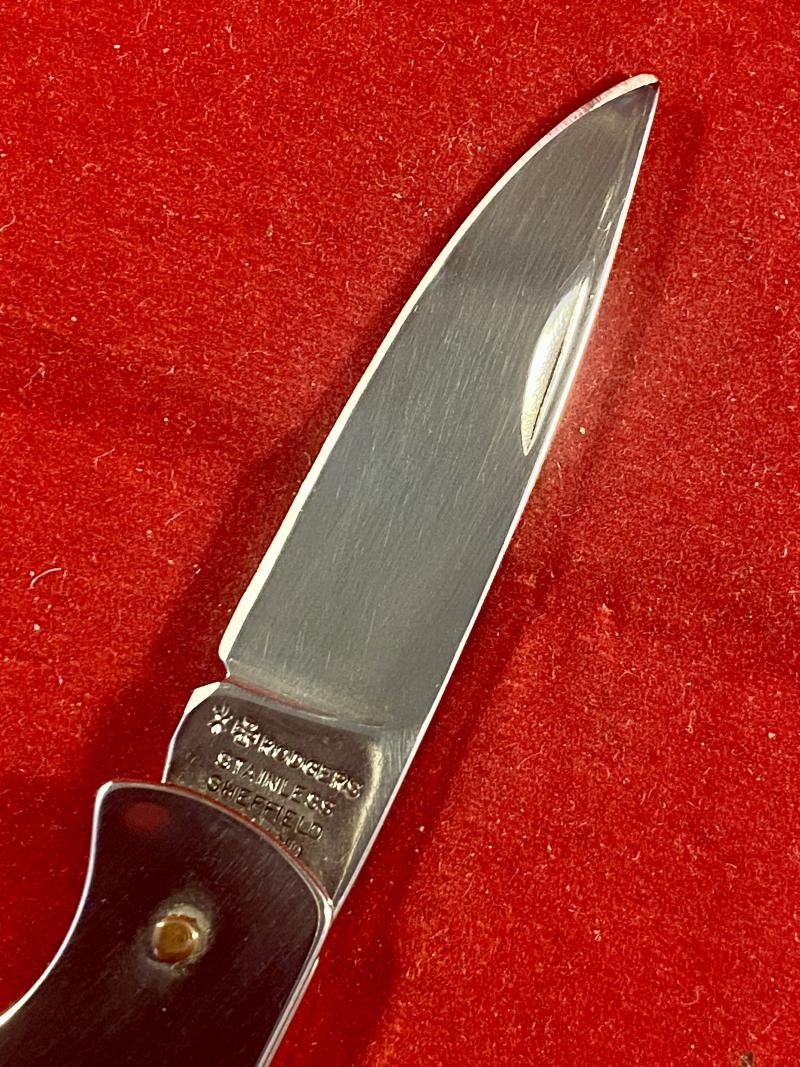 Rare Joseph Rodgers Special Edition 2000 Millennium Collectors Lockback Folding Knife - Mint in Box — image 8