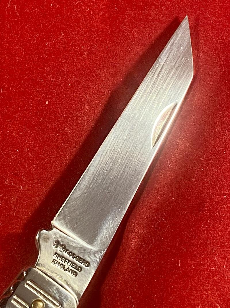 Rare Joseph Rodgers Special Edition 2000 Millennium Collectors Lambsfoot Folding Knife - Mint in Box — image 7