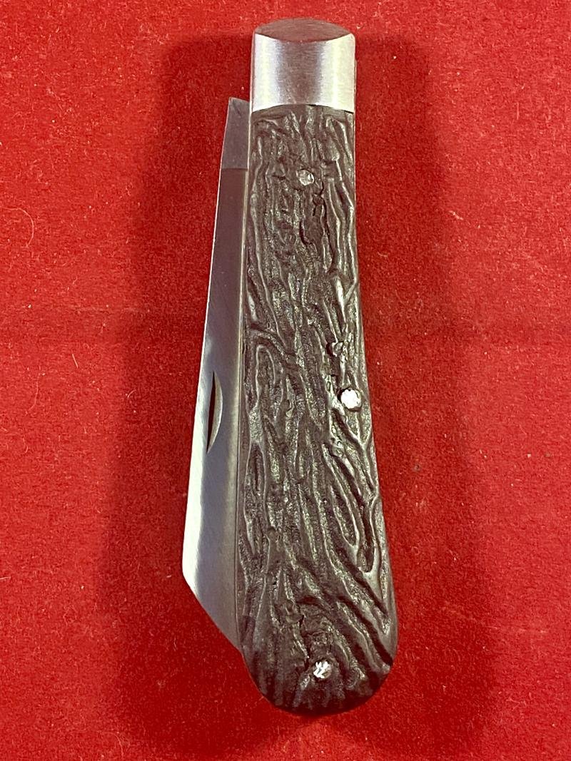 Vintage Taylors Eye Witness Farmer's 7.5cm Lambsfoot Bolstered Pocket Knife with Imitation Stag Grip — image 6