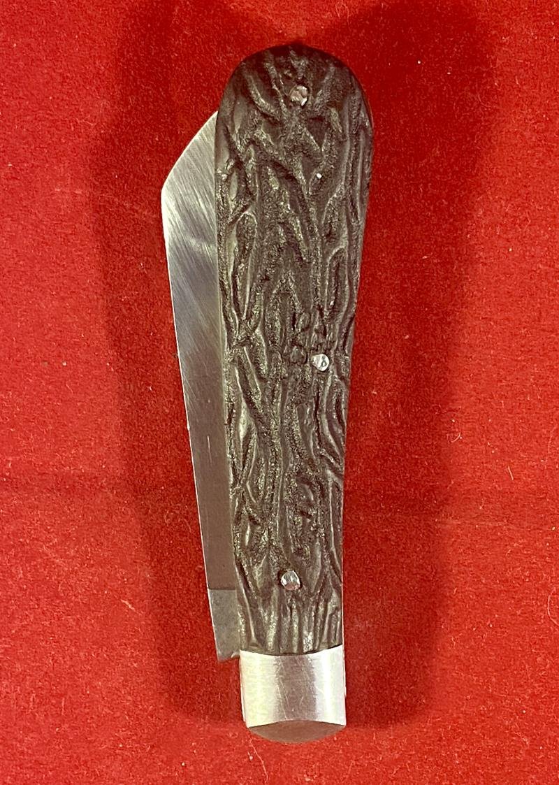 Vintage Taylors Eye Witness Farmer's 7.5cm Lambsfoot Bolstered Pocket Knife with Imitation Stag Grip — image 7