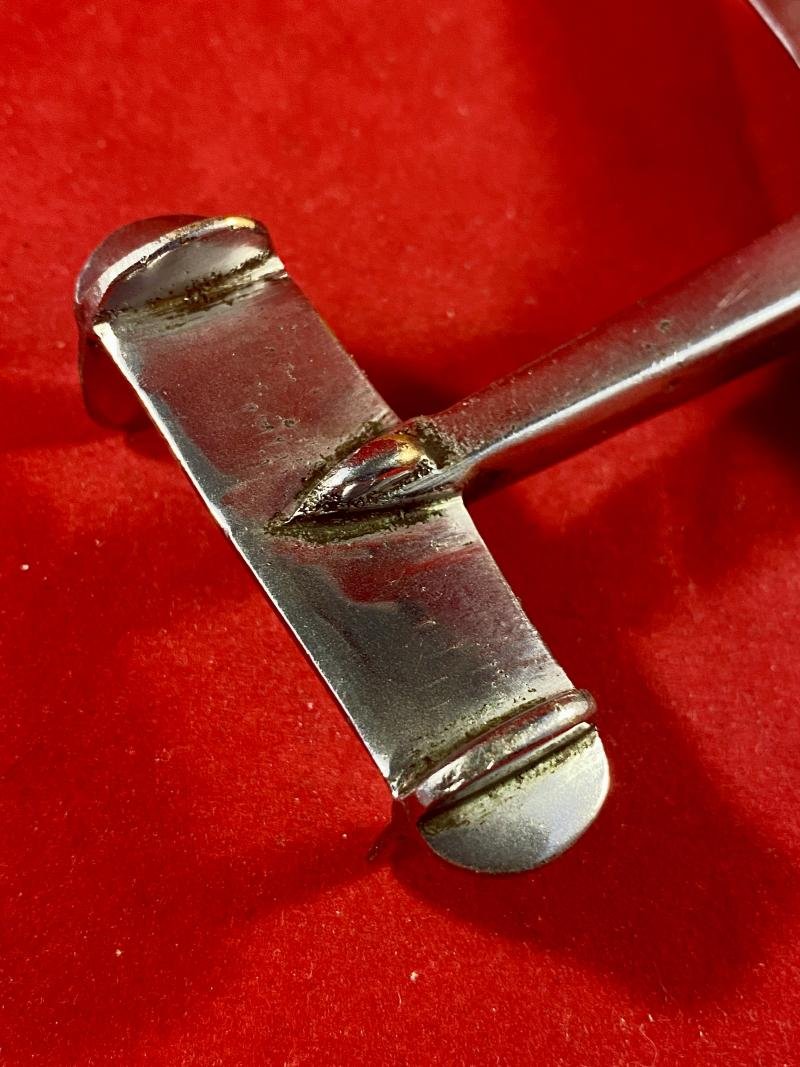 Impressive WW2 Trench Art Chrome Plated Brass Model of an RAF Handley Page HP52 Hampden — image 5