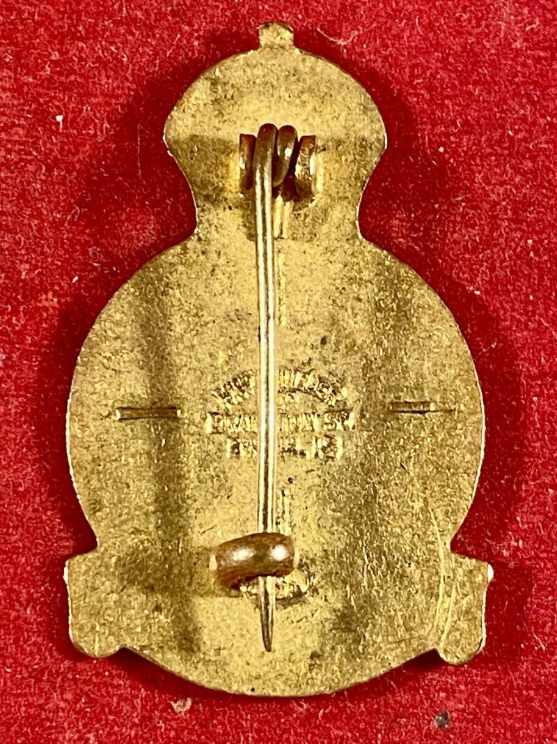 Rare Original WW2 Royal Air Force No 617 Squadron 'The Dambusters' Gilt and Enamel Badge by H. W. Miller Ltd — image 5