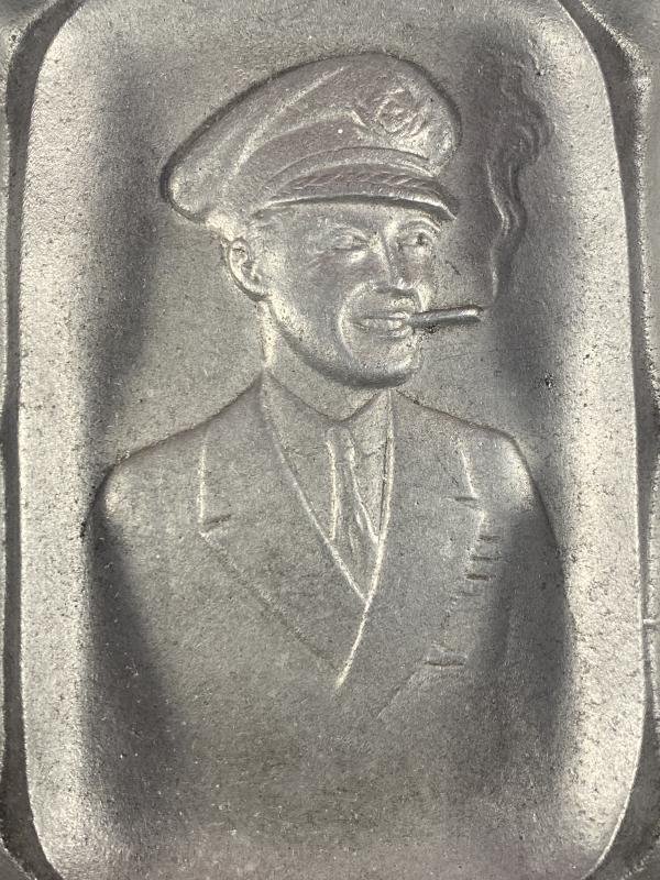 Large Commemorative Cast Aluminium Dish Depicting Prince of Wales - Edward VIII 'Our Prince of Sports' Made by R.W. Coan London c1920 — image 3