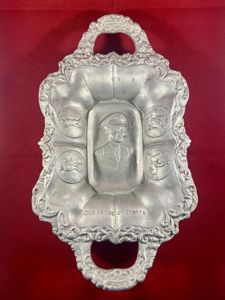 Large Commemorative Cast Aluminium Dish Depicting Prince of Wales - …