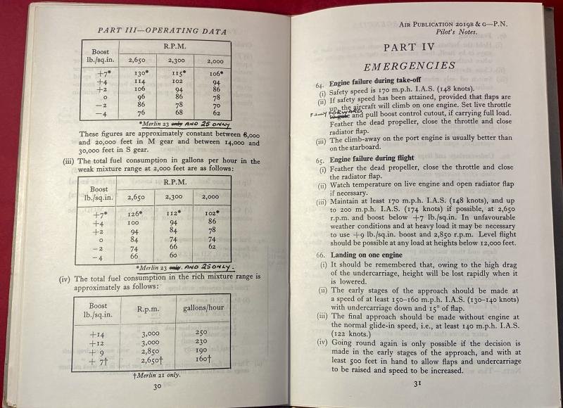 RAF Pilot's Notes for MOSQUITO Mks F11 & NF.XII with Merlin 21 or 23 engines with amendments for NF.XIII, NF.XXVII & NF.XIX models and Merlin 25 engines c1944 — image 5