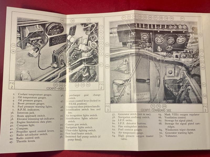 RAF Pilot's Notes for MOSQUITO Mks F11 & NF.XII with Merlin 21 or 23 engines with amendments for NF.XIII, NF.XXVII & NF.XIX models and Merlin 25 engines c1944 — image 7
