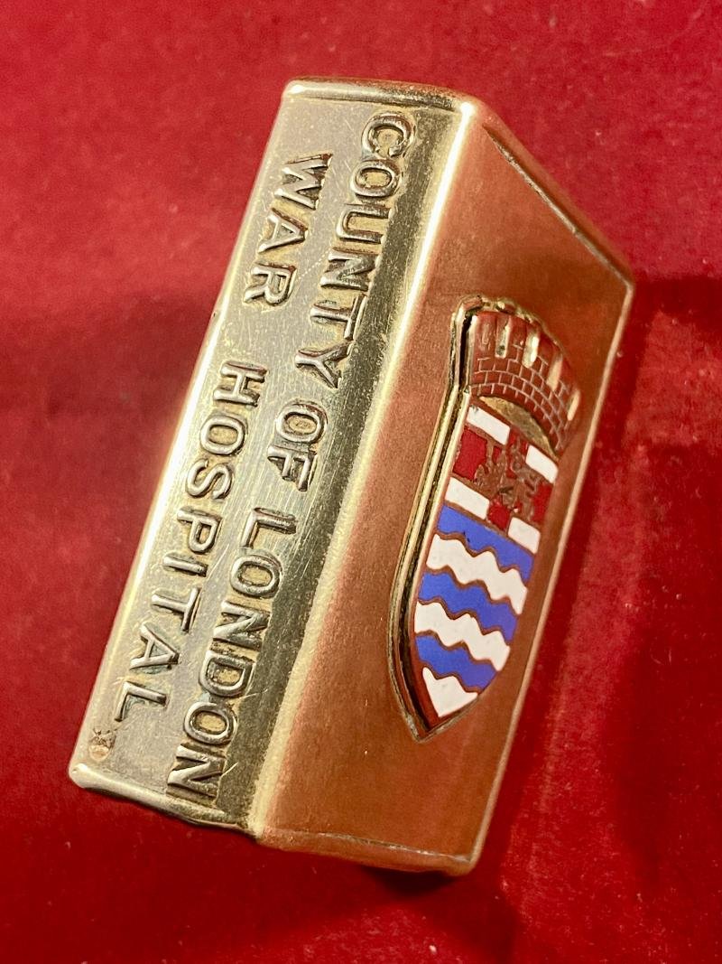 WW1 County of London War Hospital - Brass and Enamel Matchbox Cover – Christmas 1916 — image 5