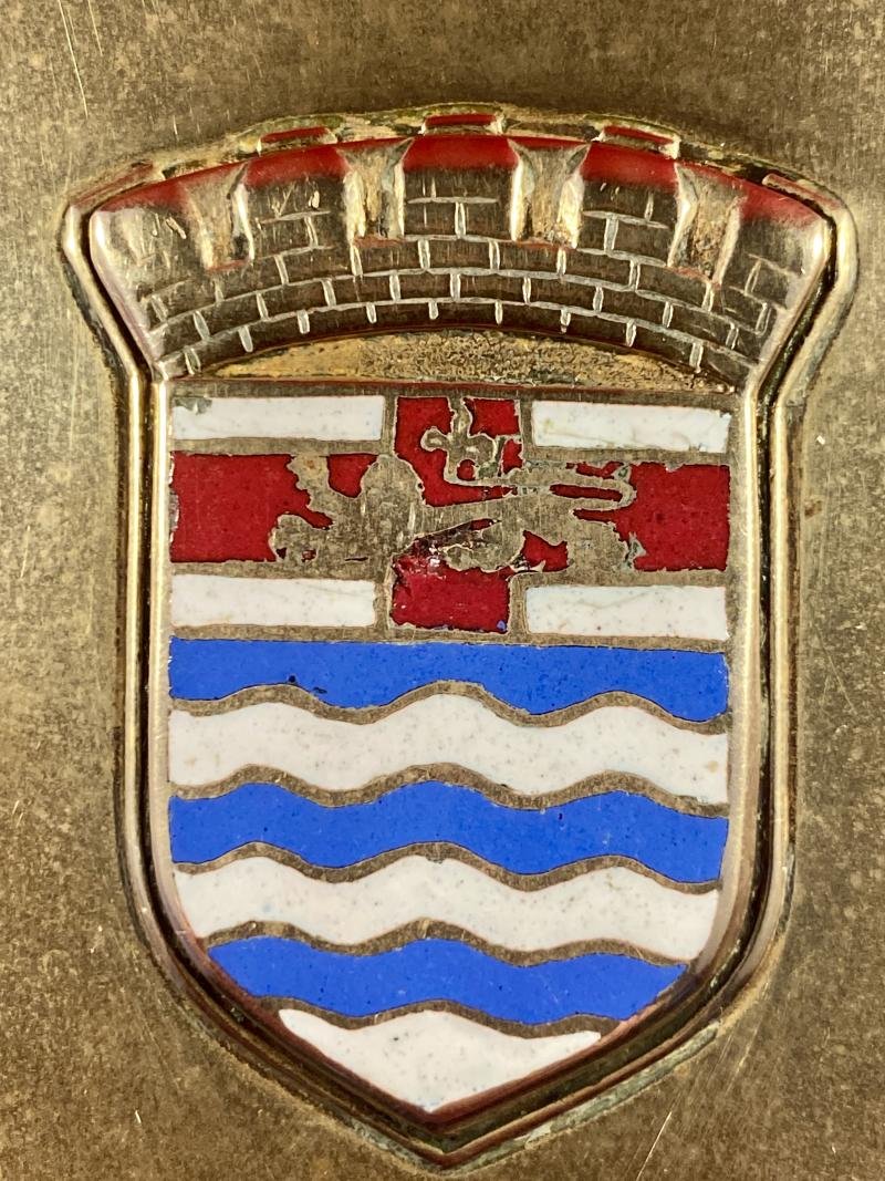 WW1 County of London War Hospital - Brass and Enamel Matchbox Cover – Christmas 1916 — image 6