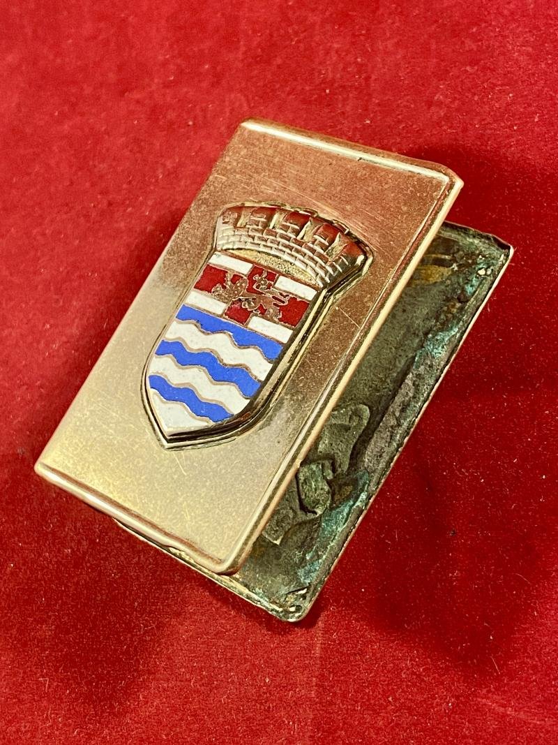 WW1 County of London War Hospital - Brass and Enamel Matchbox Cover – Christmas 1916 — image 7