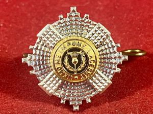 Sterling Silver British Army Officer's Scot's Guards Small Pattern Cap …