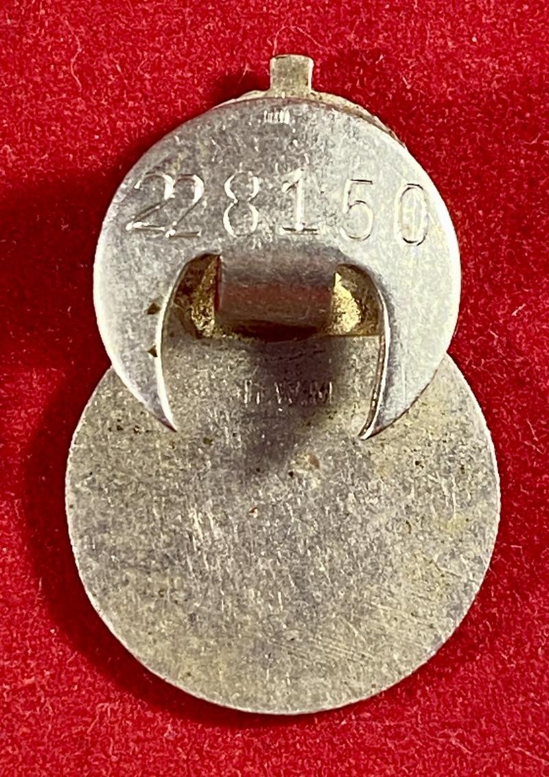 WW2 Period Auxiliary Fire Service AFS Officially Numbered Lapel Badge by H.W. Miller — image 6