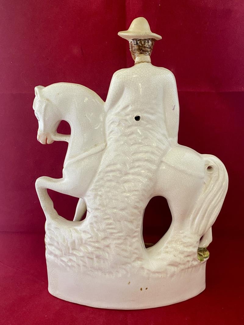 Rare Boer War Commemorative Staffordshire Flatback figure Depicting Robert Baden Powell on Horseback c1900 — image 2