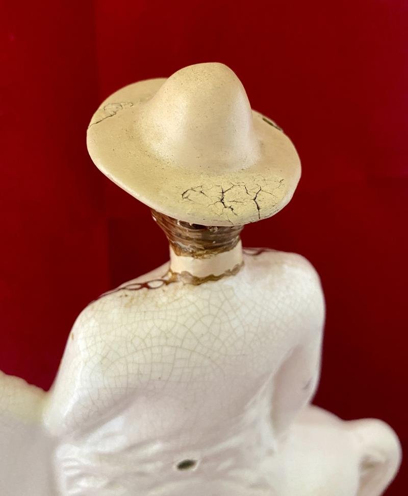 Rare Boer War Commemorative Staffordshire Flatback figure Depicting Robert Baden Powell on Horseback c1900 — image 5