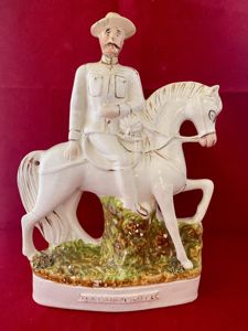 Rare Boer War Commemorative Staffordshire Flatback figure Depicting Robert Baden …
