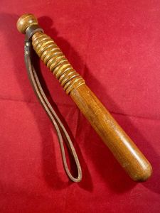 Vintage UK Policewoman's Short 'Handbag' Truncheon by HIATT circa 1960