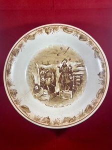 Large WW1 Bruce Bairnsfather 9' Commemorative Dish Depicting a Juggling …