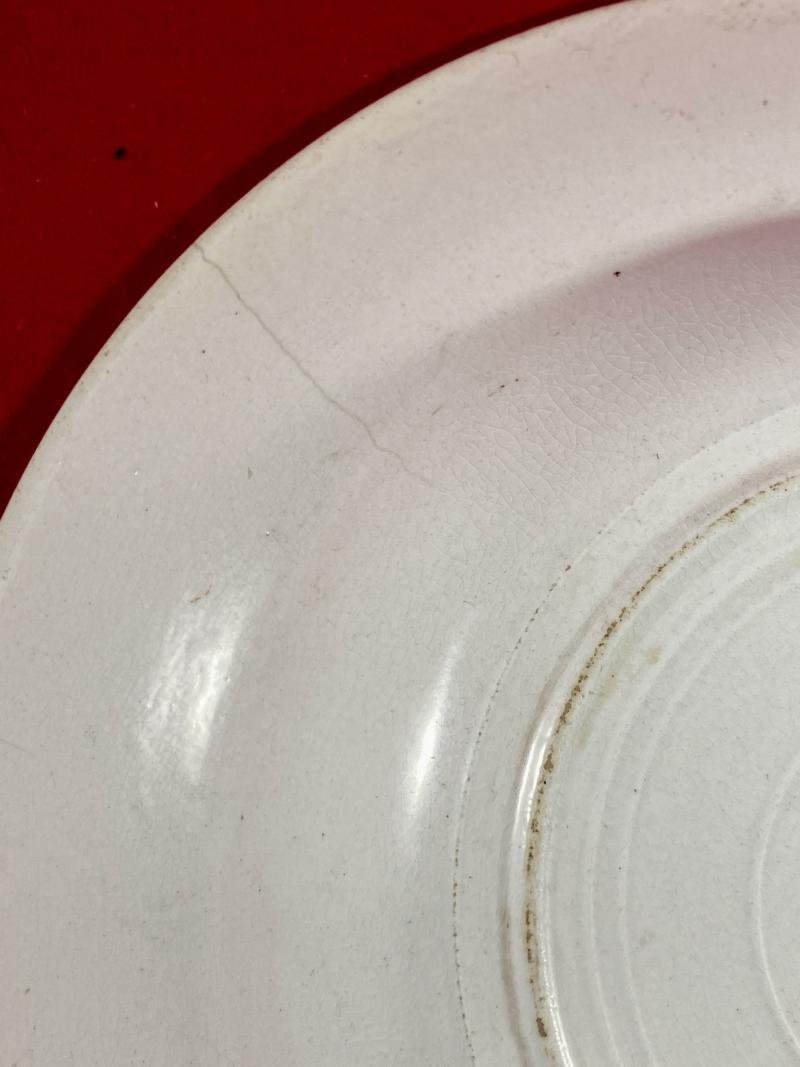 WW1 Bruce Bairnsfather 8.25' Commemorative Dish Depicting a Cooking Cartoon and the words THE HISTORICAL TOUCH – 'WELL ALFRED OW ARE THE CAKES?' — image 9