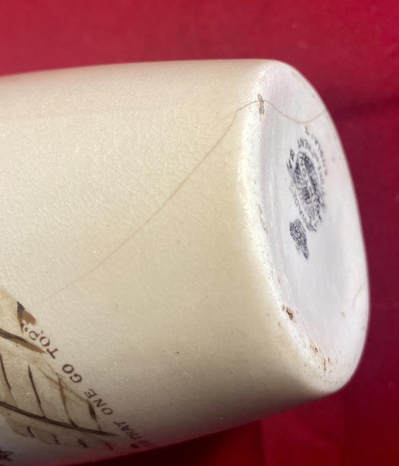 Rare WW1 Grimwades Commemorative Vase Depicting Two Bruce Bairnsfather Cartoons — image 8