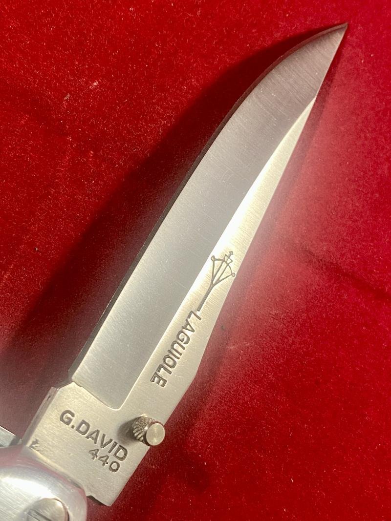 Mint French Laguiole G. DAVID Folding/Locking Knife with Wood Effect Display Case — image 7