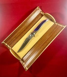 Mint French Laguiole G. DAVID Folding/Locking Knife with Wood Effect …