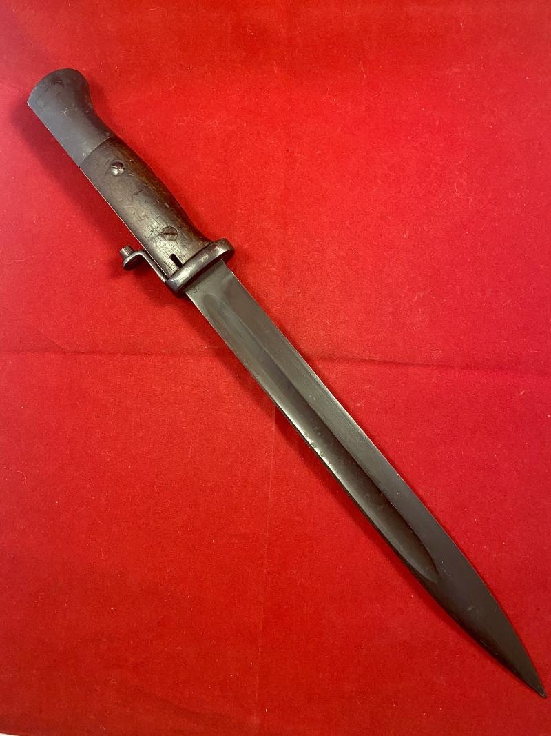 Scarce Norwegian M1957/SLG Bayonet and Scabbard made from 1935 WW2 German K-98 III Bayonet and 1942 Scabbard — image 4