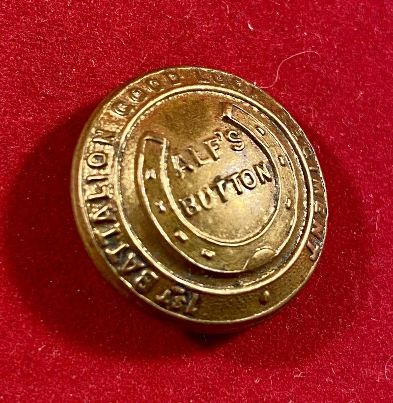 Rare WW1 ALF'S BUTTON - Soldiers Good Luck Charm Lapel Badge — image 3