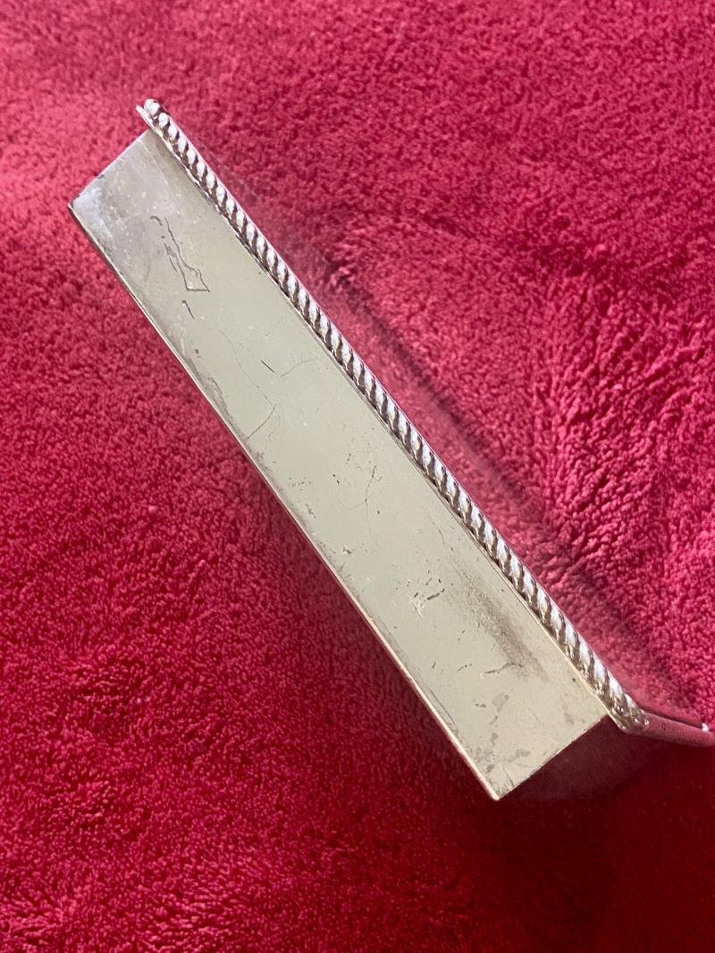 Vintage 1st Bn Coldstream Guards Presentation Silver Plated Cigarette Box – to RQMS D.R. Yorke 1979 — image 9