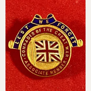 Scarce WW1 Period LEST WE FORGET COMRADES OF THE GREAT …