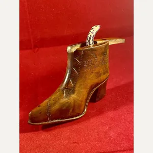 Rare Anglo-Boer War - POW made 'Snake in a Boot' …