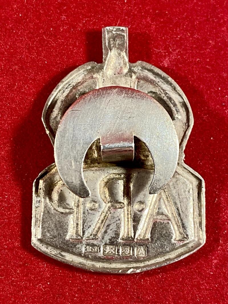 Early Pre WW2 English Hallmarked Silver ARP Lapel Badge 1936 — image 4