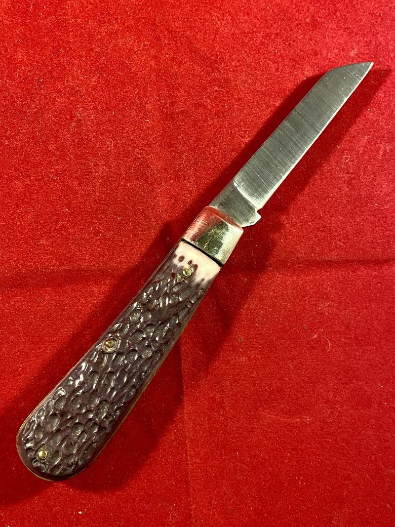Mint I*XL GEORGE WOSTENHOLM Lambsfoot Knife with Jigged Bone Grip Scales — image 2