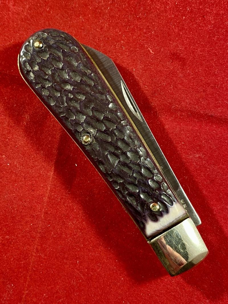 Mint I*XL GEORGE WOSTENHOLM Lambsfoot Knife with Jigged Bone Grip Scales — image 7