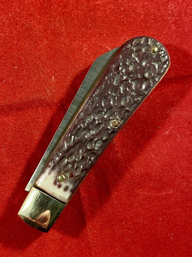 Mint I*XL GEORGE WOSTENHOLM Lambsfoot Knife with Jigged Bone Grip Scales — image 8