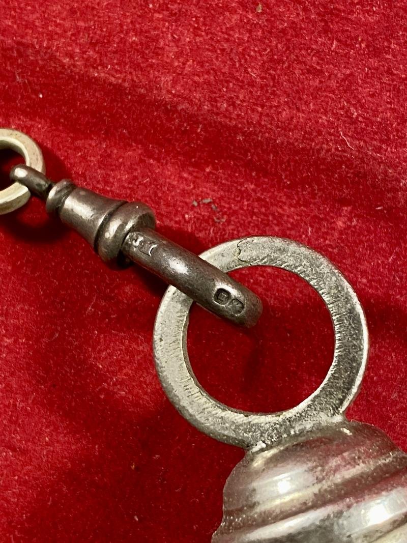 Original WW2 A.R.P. Whistle by J. Hudson & Co of Barr St Hockley Birmingham with Chain — image 8