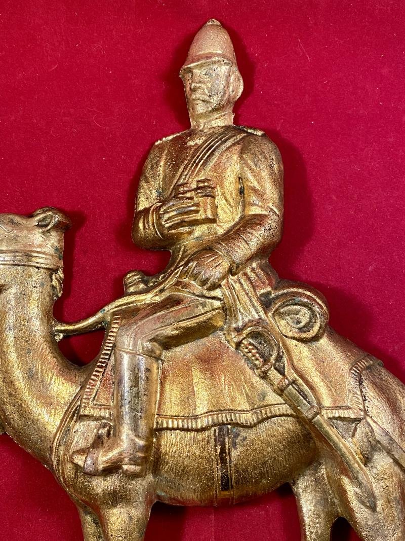 Rare Victorian Gilt Cast Brass Doorstop Depicting Field Marshal Garnet Wolseley on a Camel c1885 — image 2