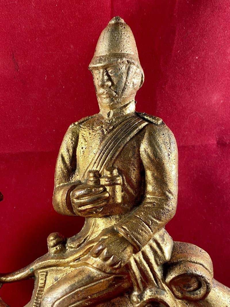 Rare Victorian Gilt Cast Brass Doorstop Depicting Field Marshal Garnet Wolseley on a Camel c1885 — image 3