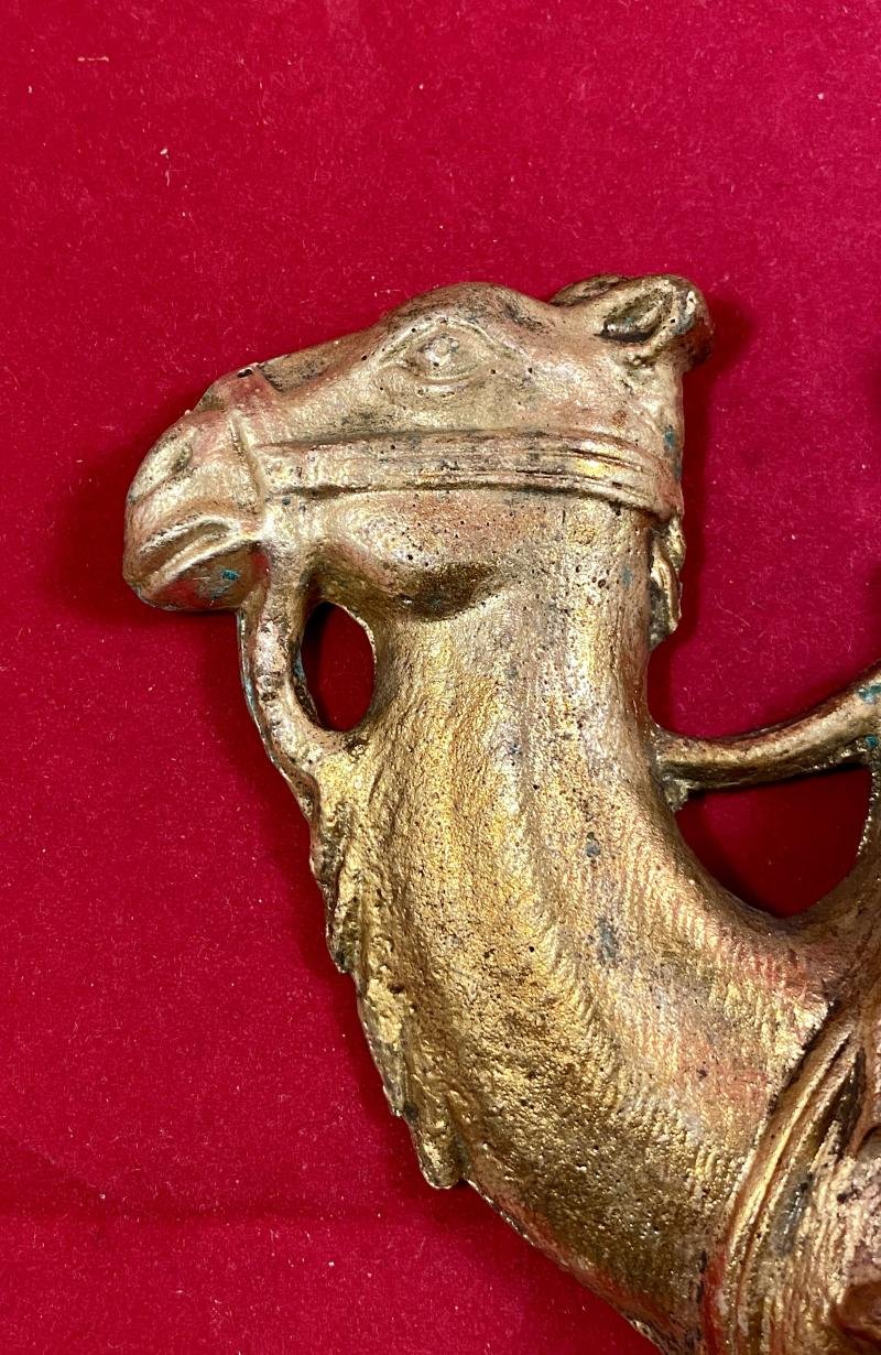 Rare Victorian Gilt Cast Brass Doorstop Depicting Field Marshal Garnet Wolseley on a Camel c1885 — image 5