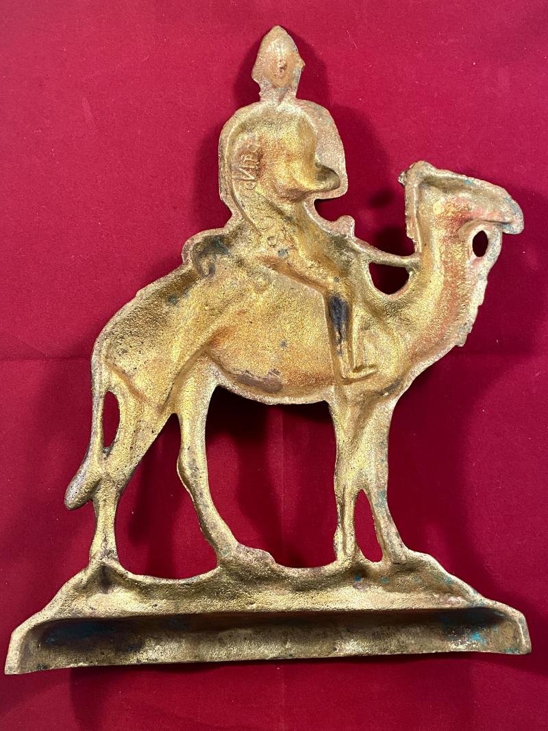 Rare Victorian Gilt Cast Brass Doorstop Depicting Field Marshal Garnet Wolseley on a Camel c1885 — image 8