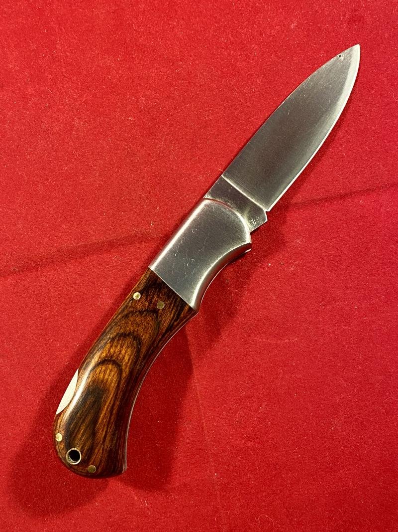 Vintage Folding Lock Knife by Herbertz CJH with Etched Eagle Motif on the Blade — image 2