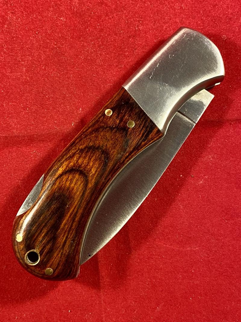 Vintage Folding Lock Knife by Herbertz CJH with Etched Eagle Motif on the Blade — image 8