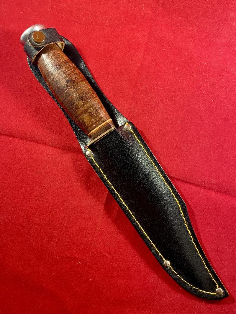 Vintage SOLAR 'Original Bowie Knife' with Black Leather Sheath — image 2